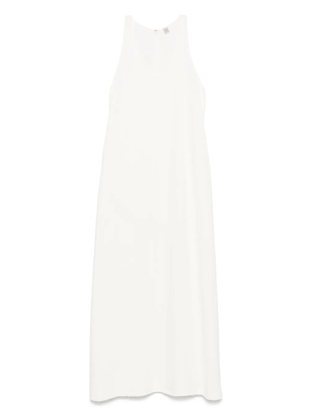 TOTEME Sablé maxi-jurk met diepe ronde hals Wit