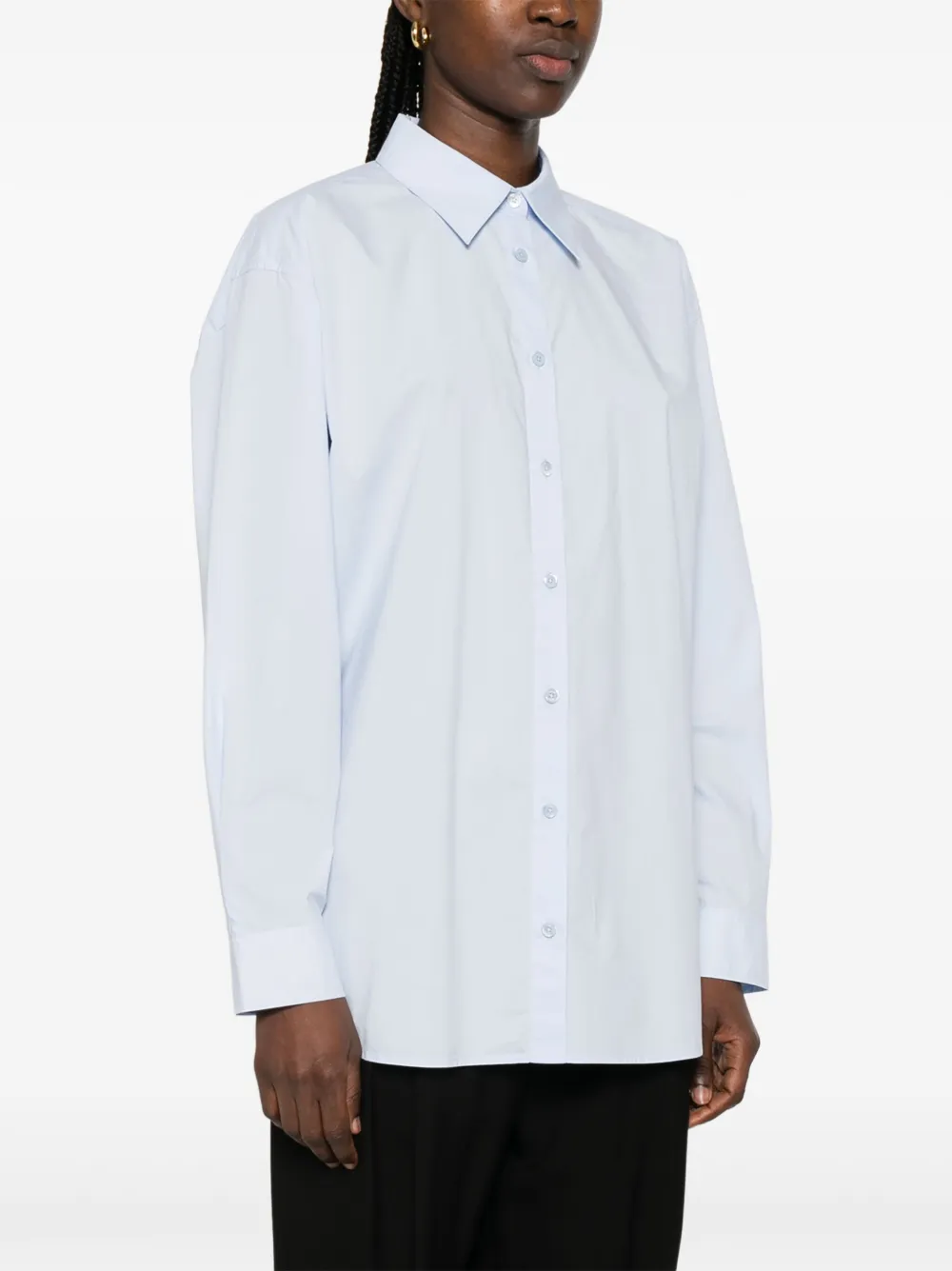 TOTEME Blouse met reliëf Blauw