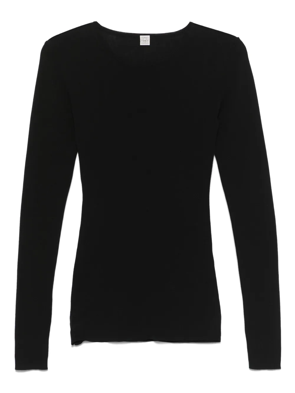 TOTEME Compact katoenen T-shirt Zwart