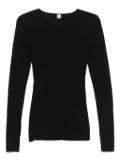 TOTEME compact cotton T-shirt - Black