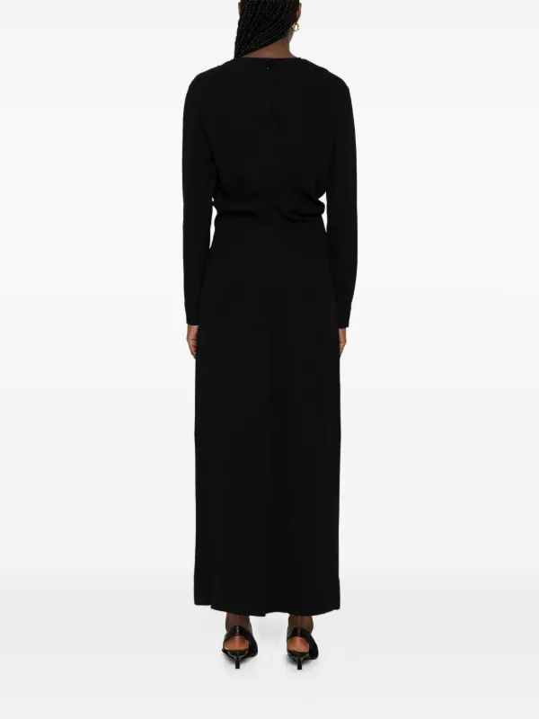 国内配送■TOTEME■ シャツ マキシム ロングワンピースドレス TOTEME マキシドレス | ブラック | FARFETCH JP