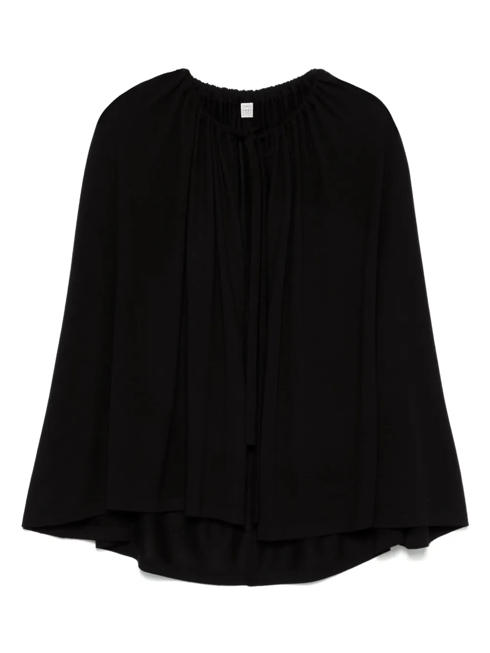 TOTEME capa con cordones | negro | Image 1