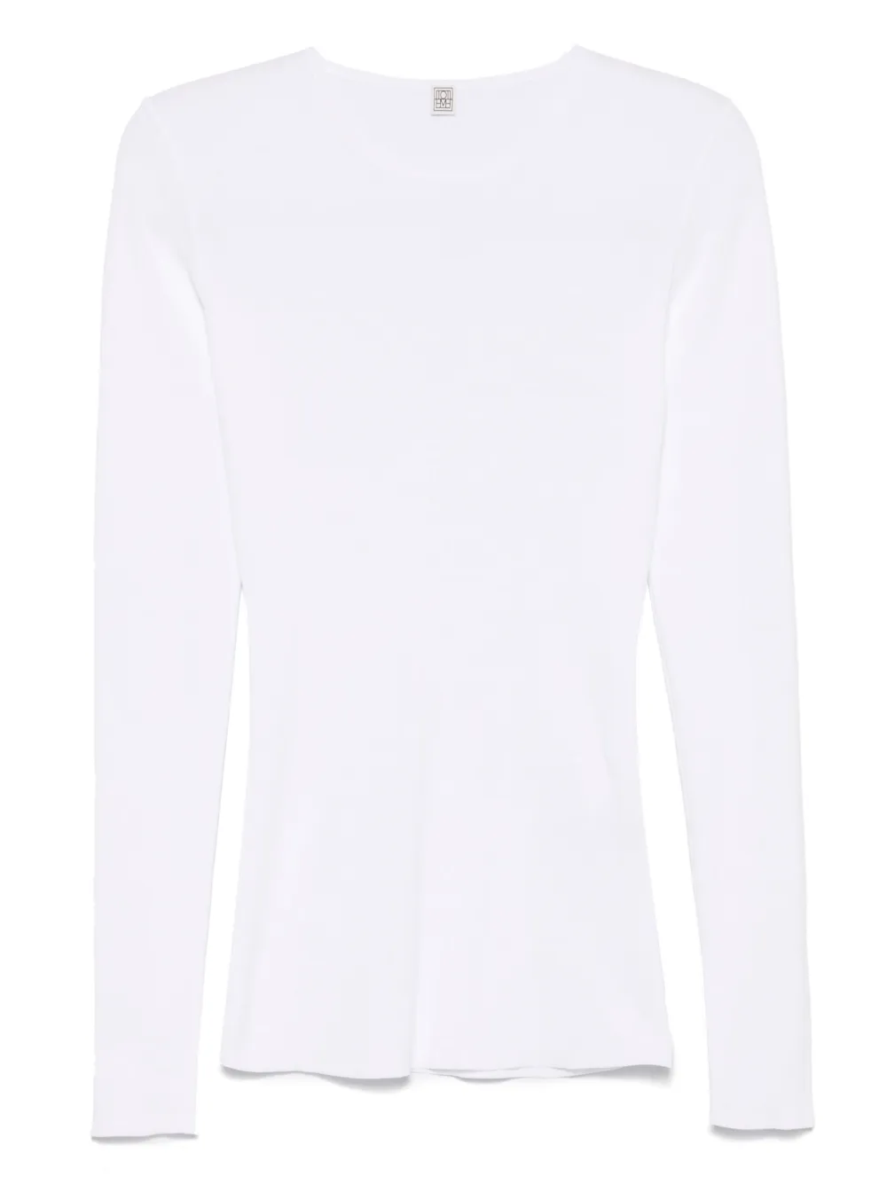TOTEME Compact katoenen T-shirt Wit