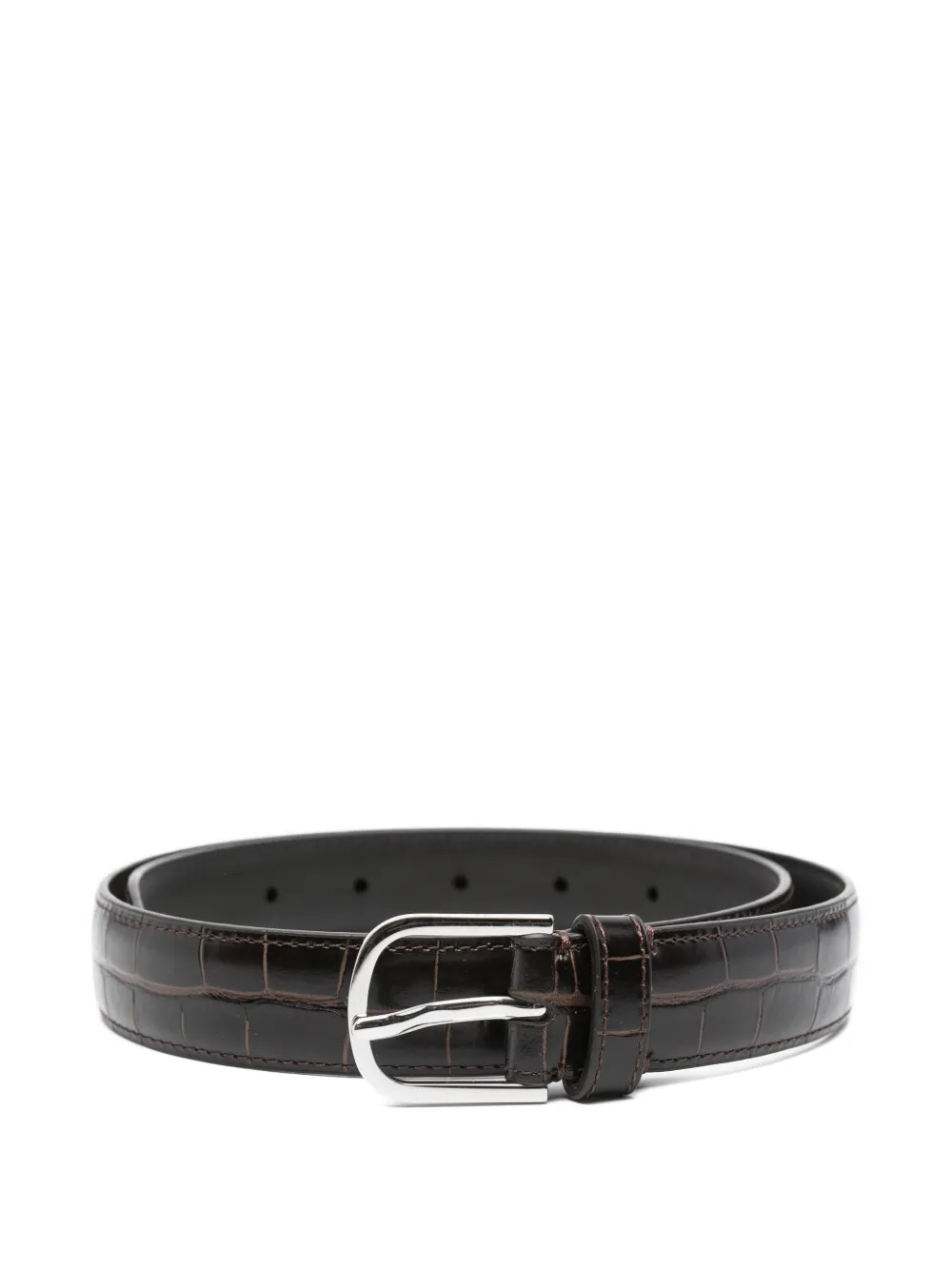 TOTEME crocodile-embossed leather belt | Brown | Image 1