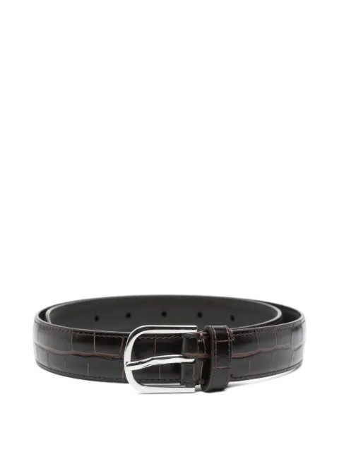 TOTEME crocodile-embossed leather belt