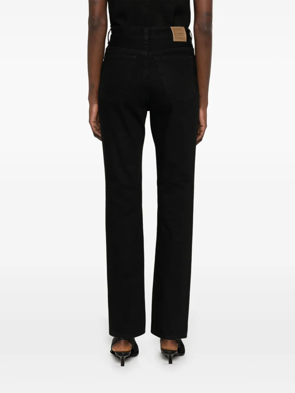TOTEME Jeans met logopatch Zwart