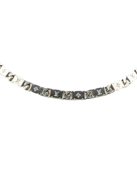 Louis Vuitton Pre-Owned Collana in acciaio inossidabile con monogramma 2023