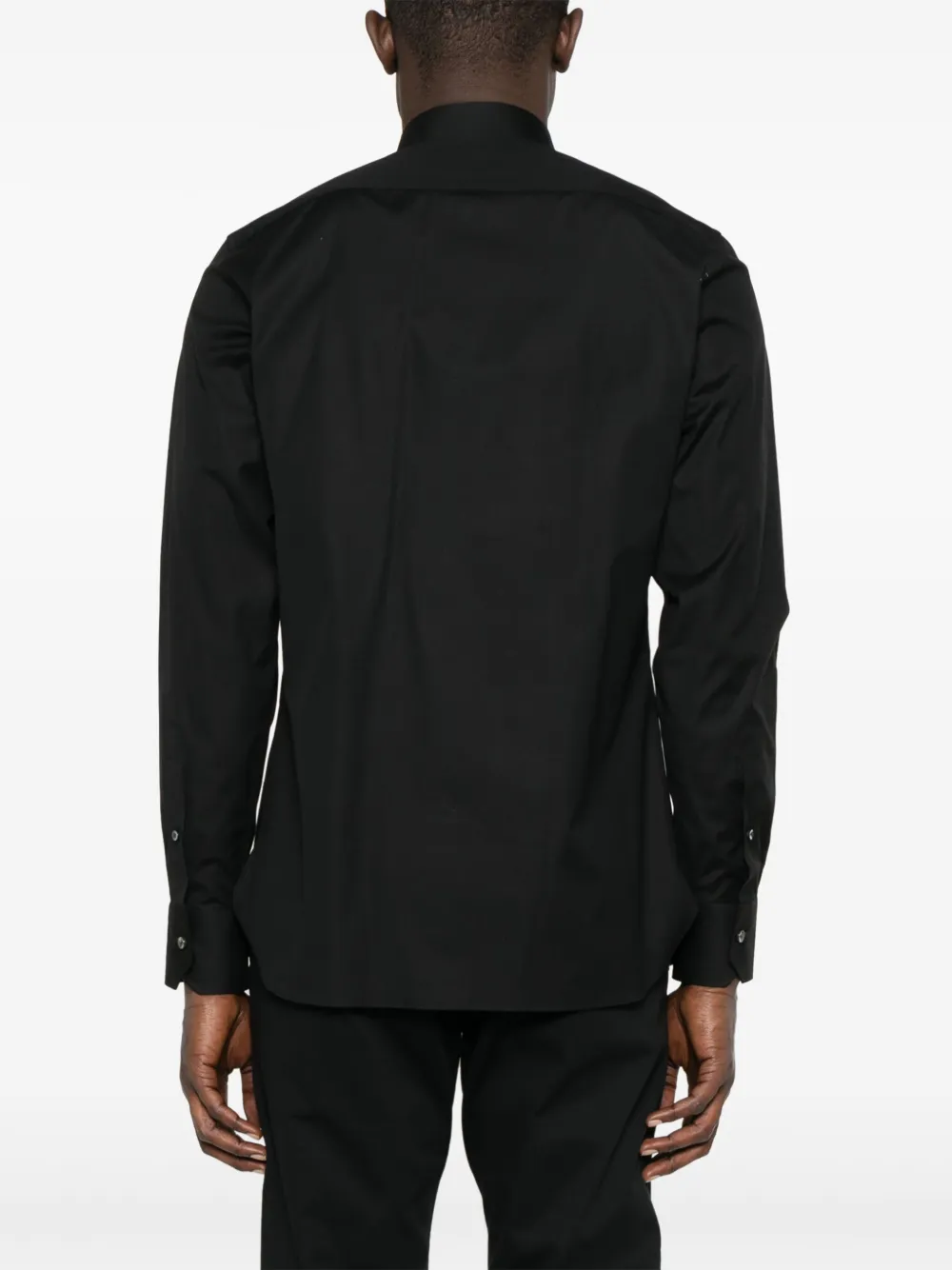 Zegna Popeline overhemd Zwart
