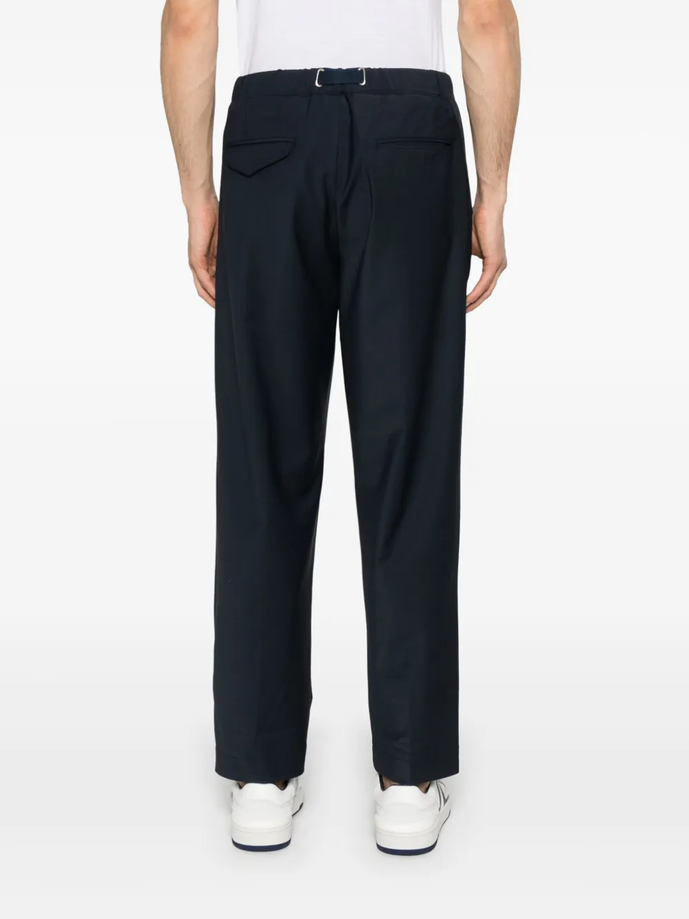 White Sand pleat-detailed trousers Blauw