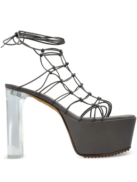 Rick Owens sandalias Web Platform con tacón de 130mm