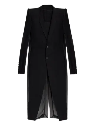 Rick Owens Fogpocket Neue コート | ブラック | FARFETCH JP