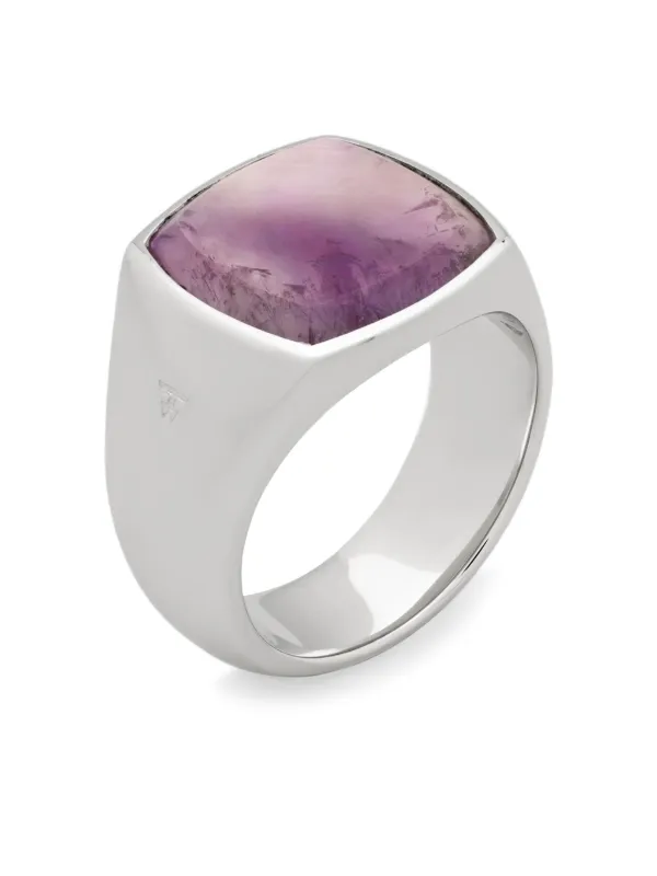 Tom Wood Cushion Sakura Ring | Silver | FARFETCH HK