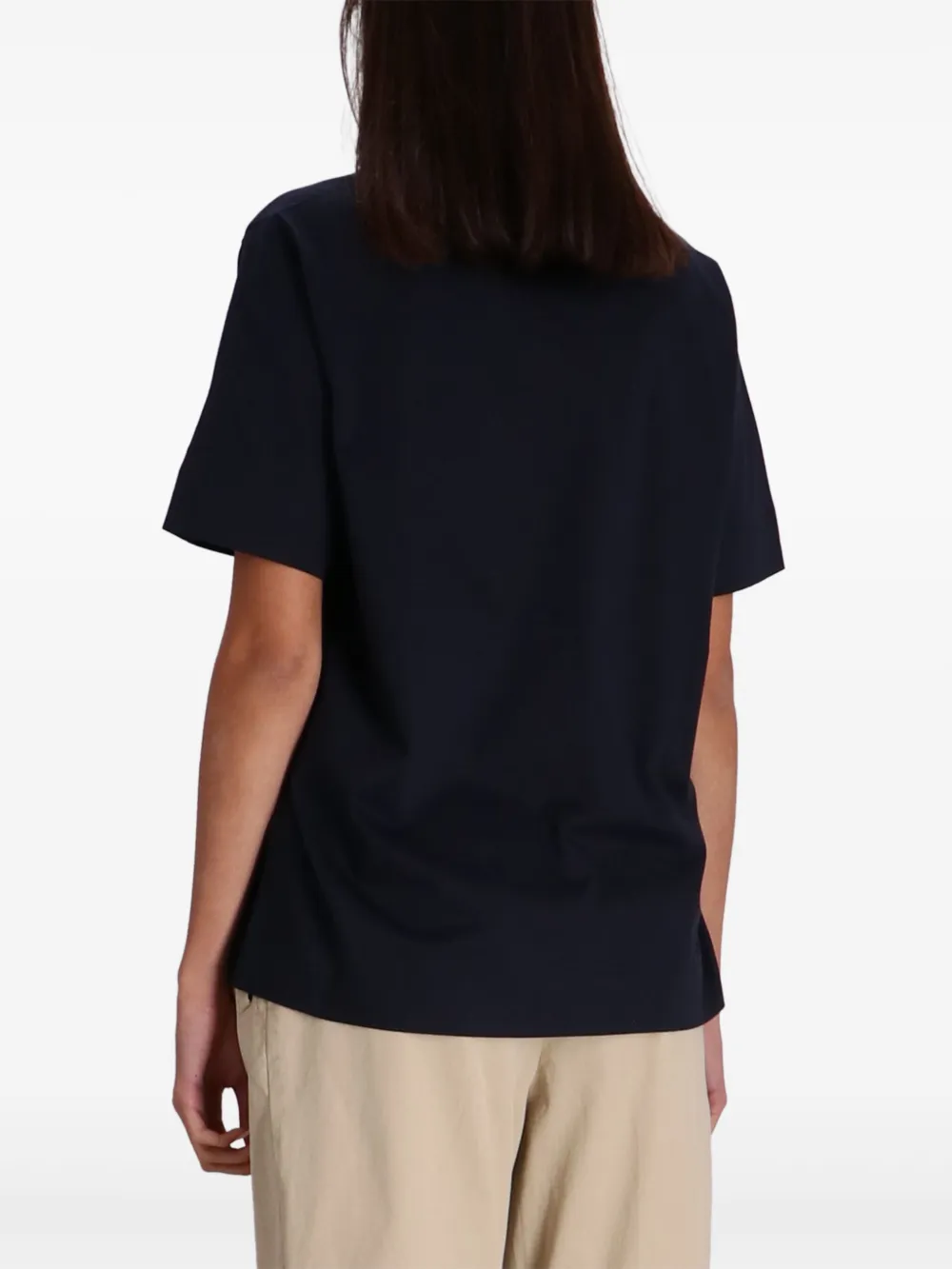 BOSS Katoenen T-shirt Blauw