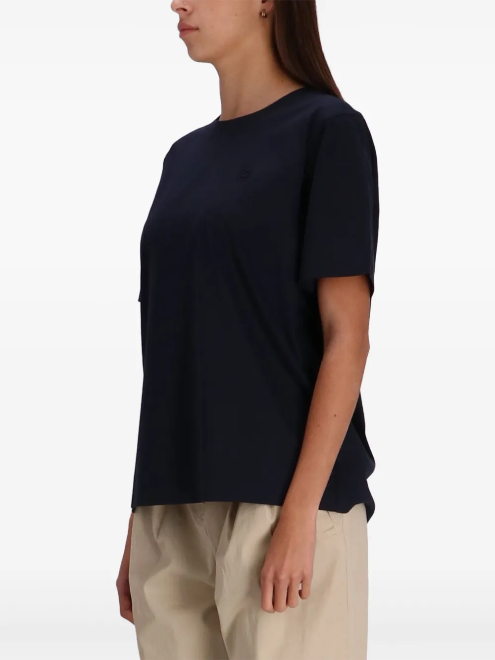 BOSS Katoenen T-shirt Blauw