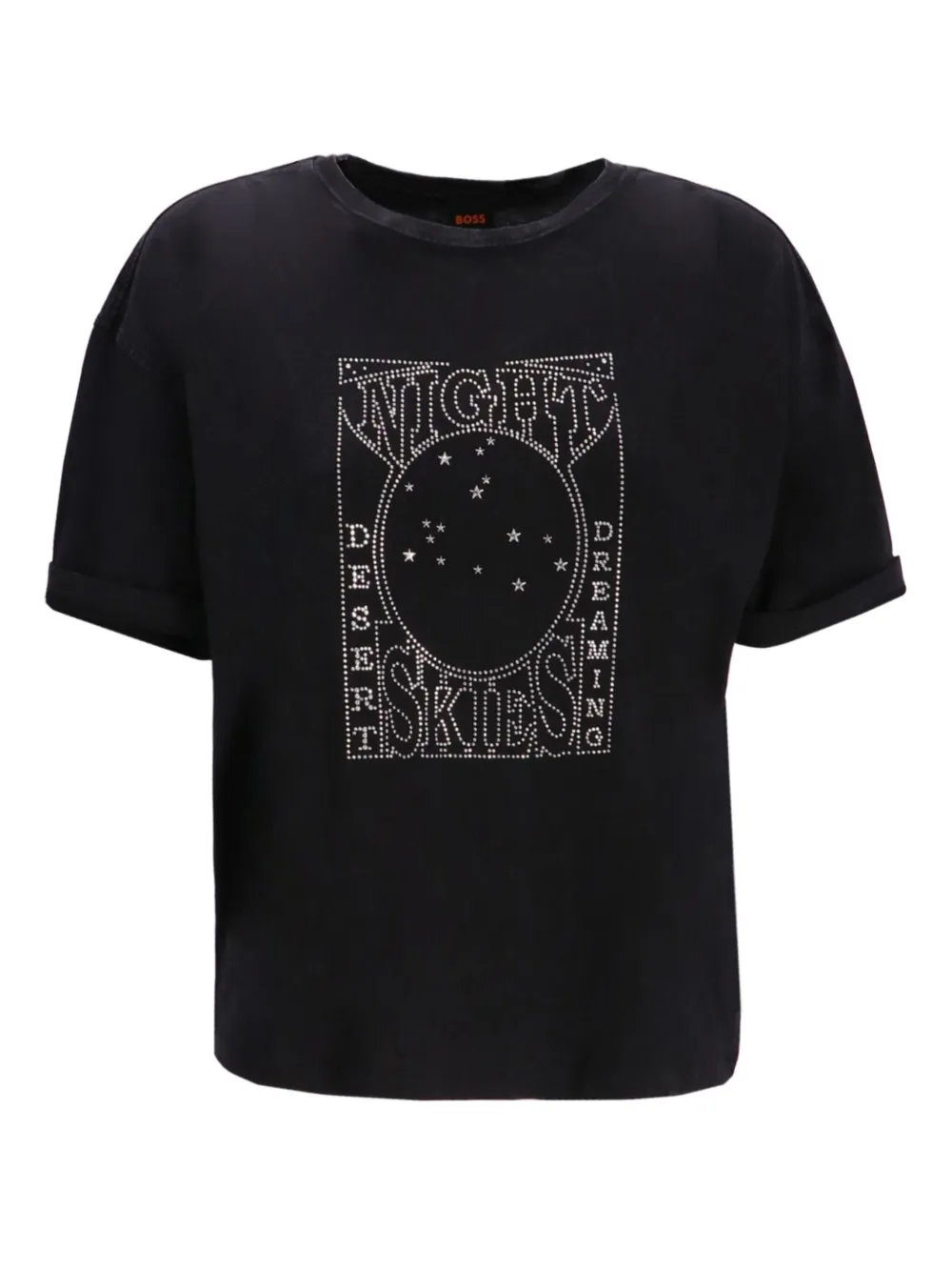 BOSS T-shirt verfraaid met logo Zwart