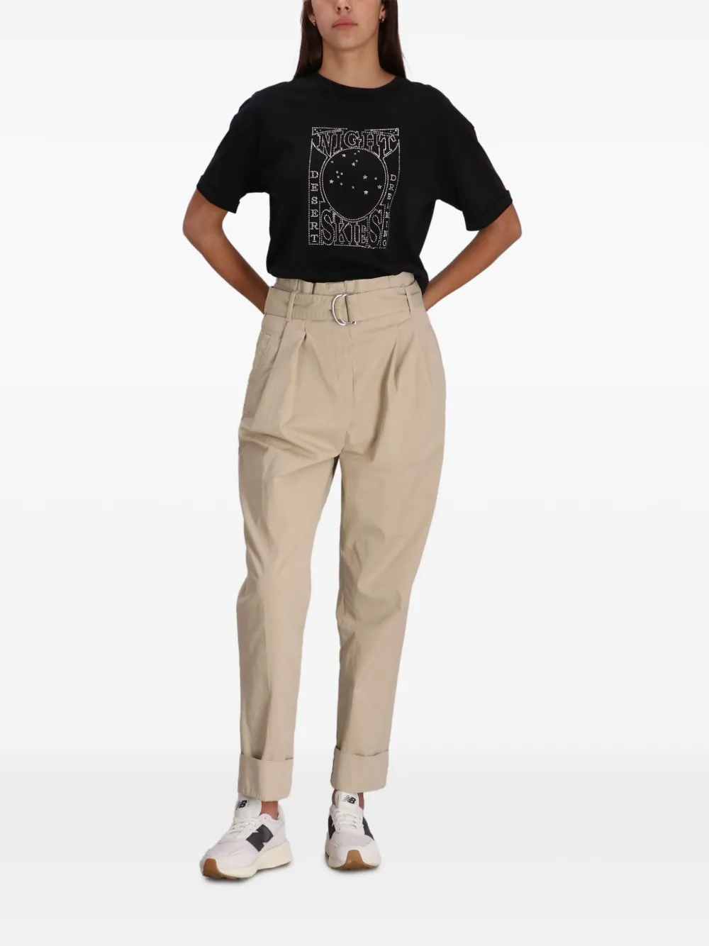 BOSS T-shirt verfraaid met logo Zwart