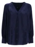 BOSS silk-blend blouse - Blue