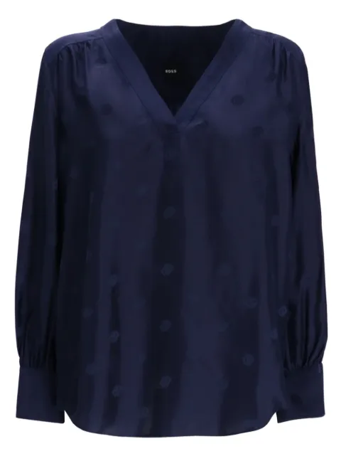 BOSS silk-blend blouse