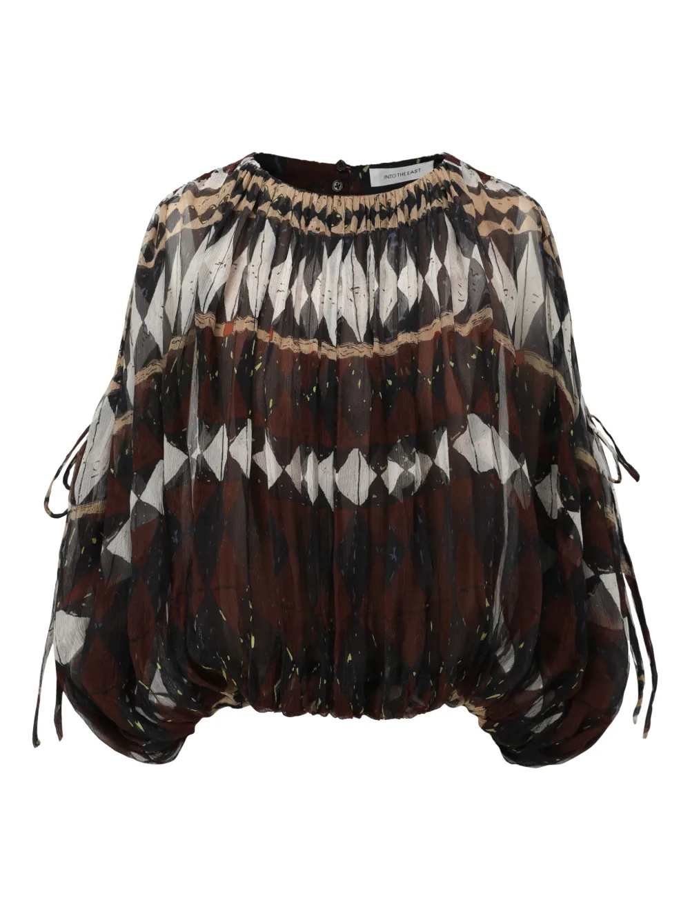 INTO THE EAST Blusa con stampa geometrica - Rosso