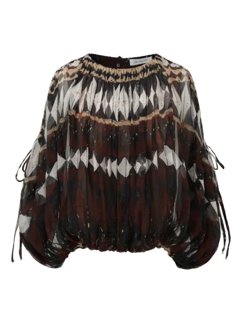 INTO THE EAST 几何图案印花罩衫