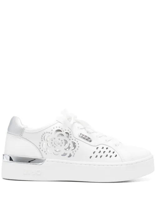 LIU JO baskets à découpes - Blanc - LIU JO - Modalova