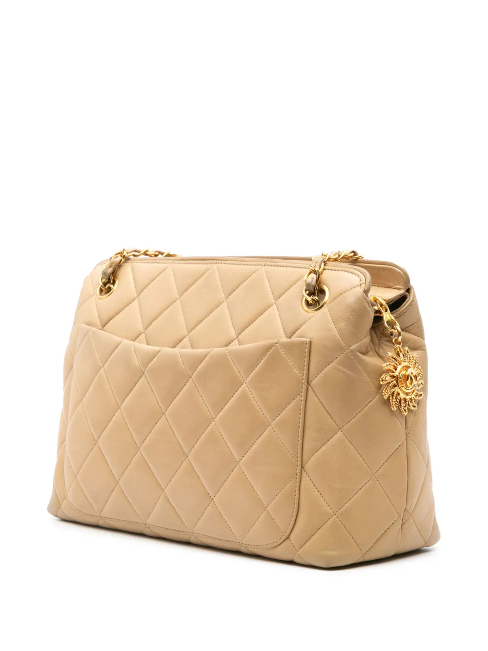 CHANEL Pre-Owned 1994-1996 Quilted Lambskin Sun Charm Chain crossbody bag | Pre-Owned | Image 2