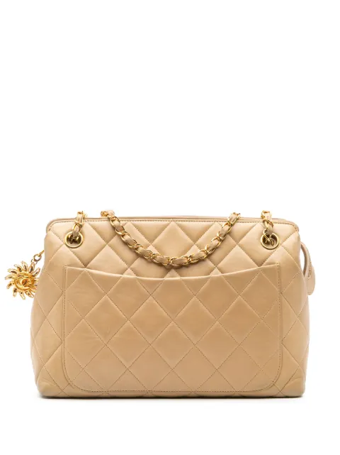 CHANEL Pre-Owned 1994-1996 Quilted Lambskin Sun Charm Chain crossbody bag