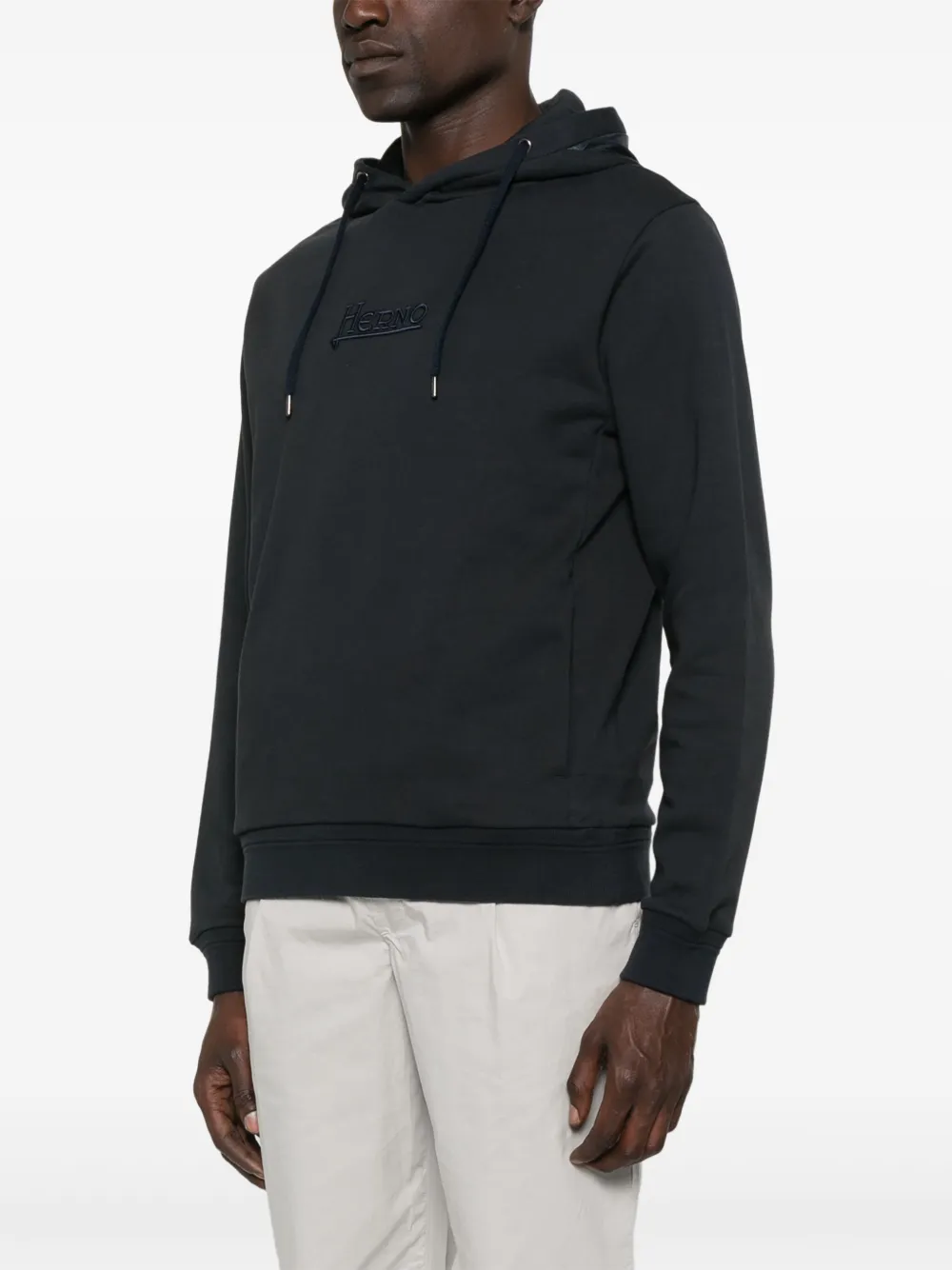 Herno Katoenen hoodie Blauw