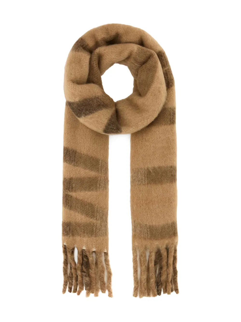 Weekend Max Mara Esendra patterned fringed scarf | Neutrals | Image 1