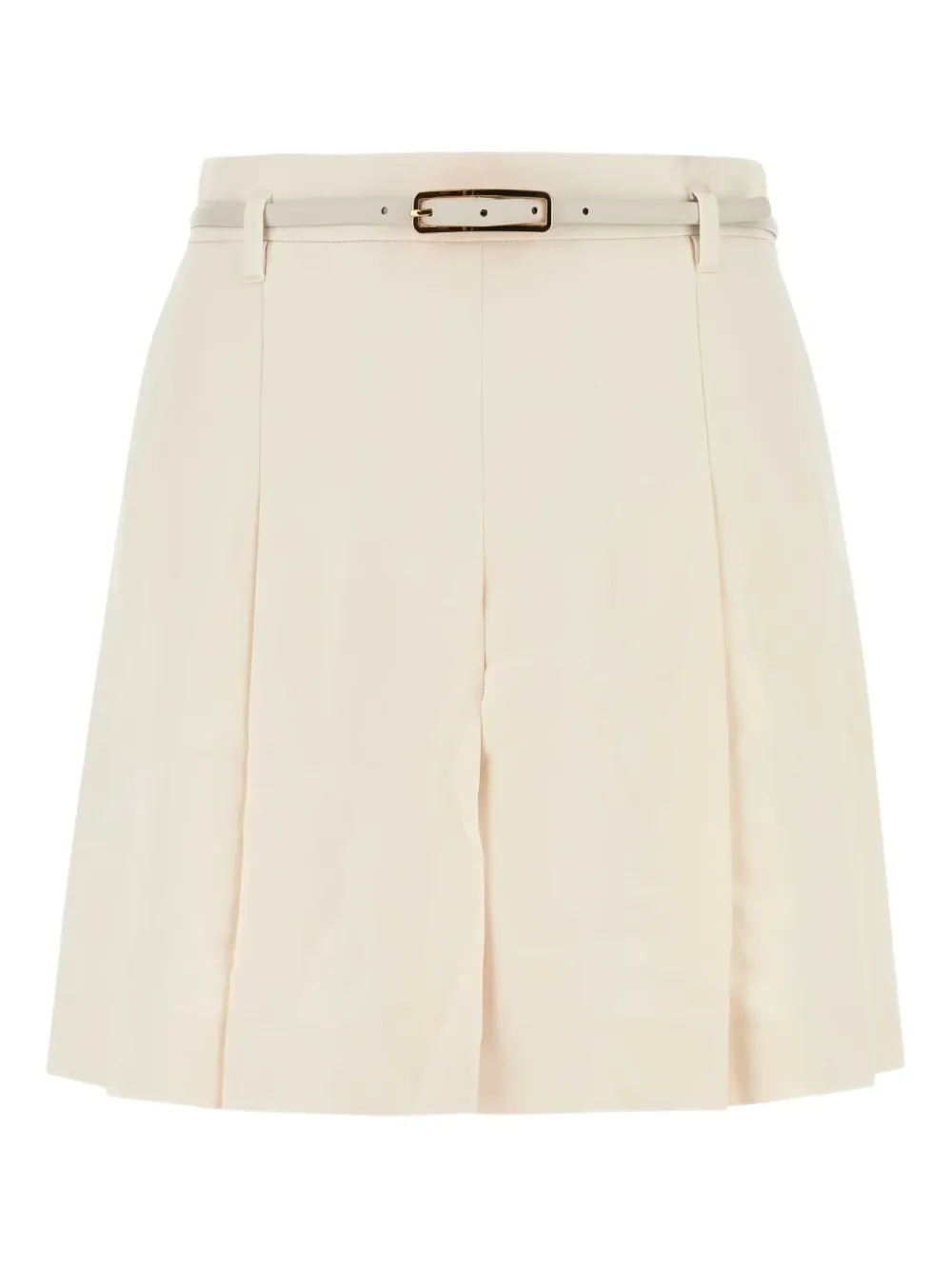 Max Mara Geplooide shorts Beige