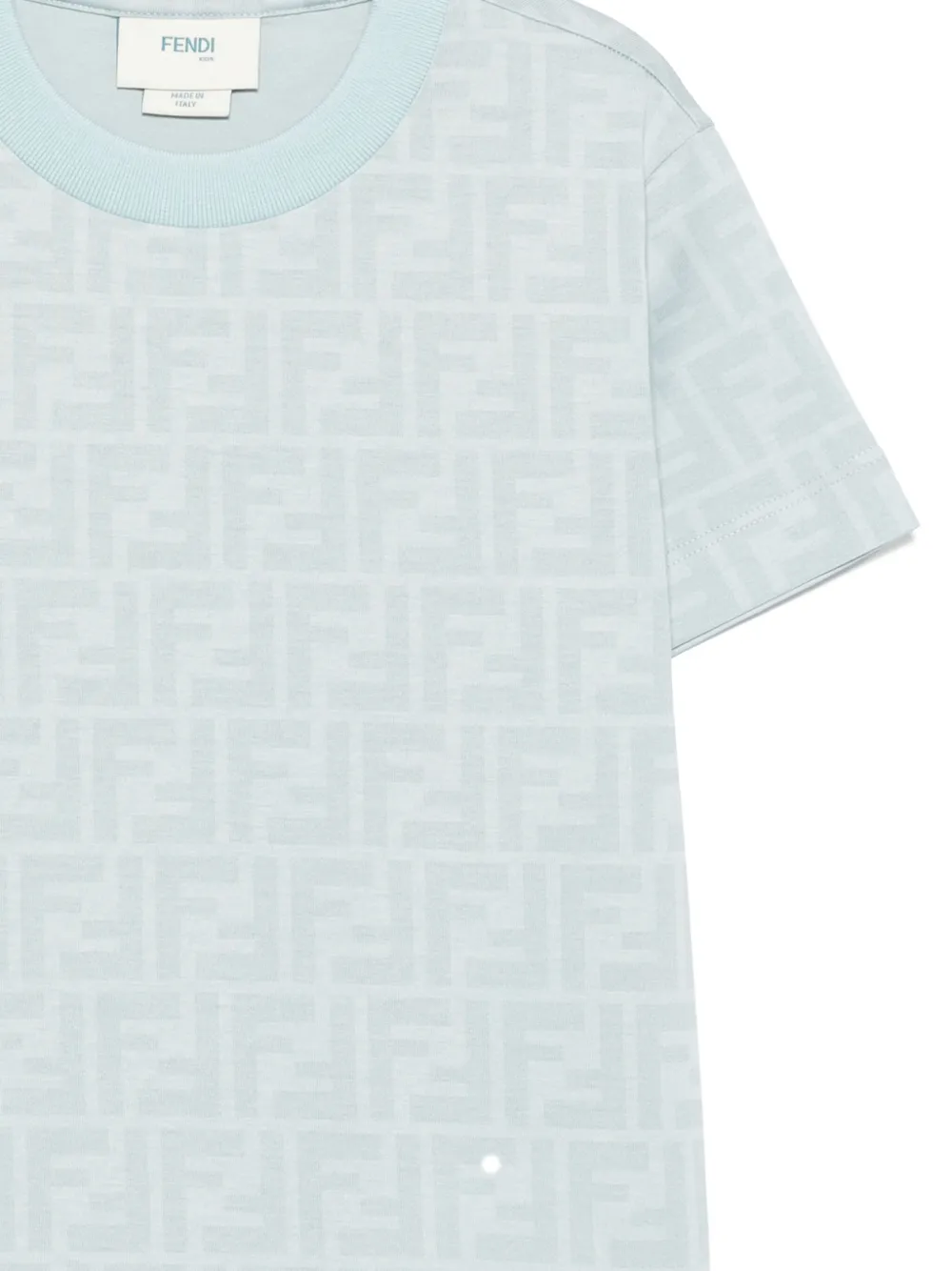 Fendi Kids T-shirt met FF-print Blauw