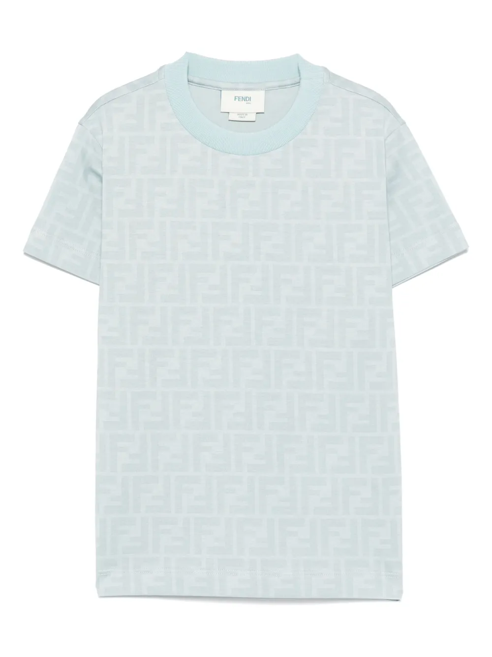 Fendi Kids T-shirt met FF-print Blauw