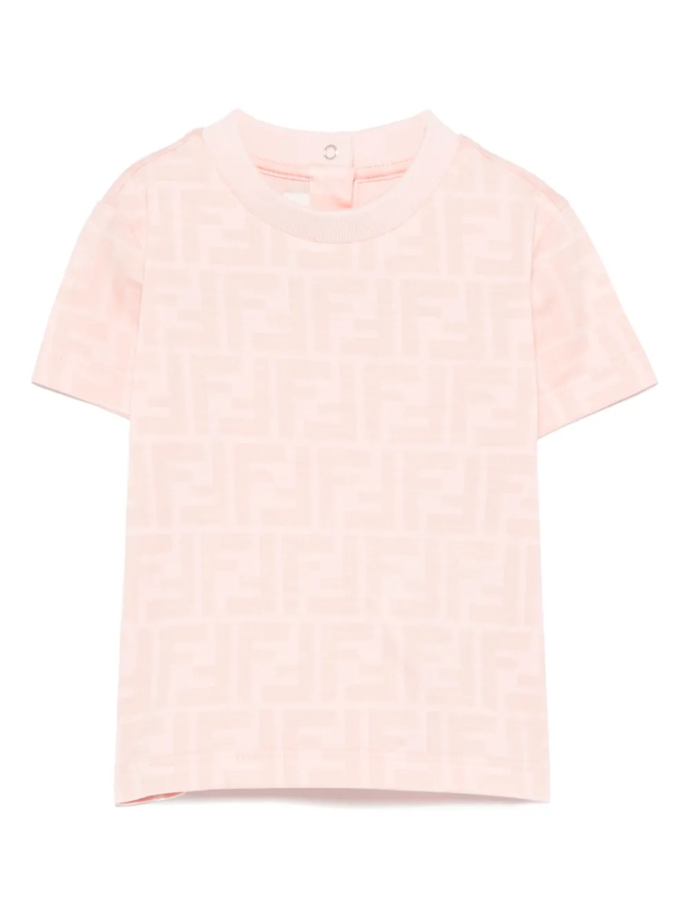 Fendi Kids モノグラム Tシャツ - ピンク Fendi Kids モノグラム Tシャツ - ピンク