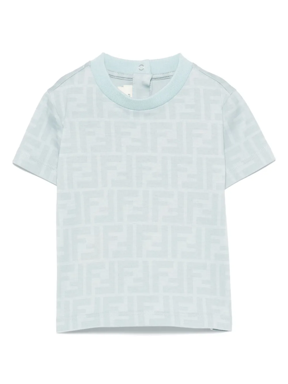 Fendi Kids T-shirt met FF-print Blauw