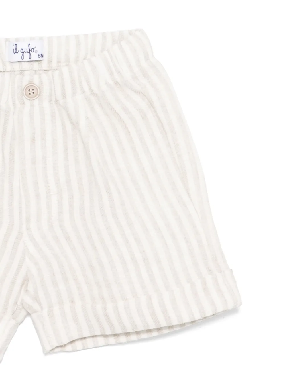 Il Gufo Linnen shorts Wit