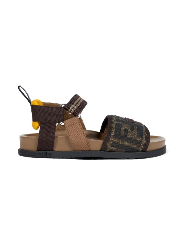 Fendi Kids First Step logo-printed Sandals Brown FARFETCH ID