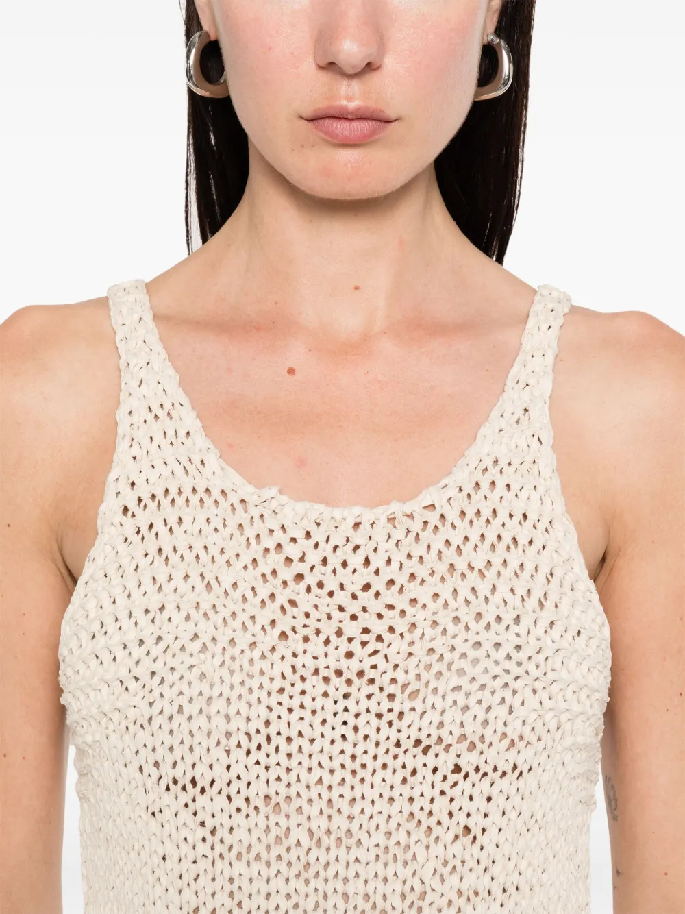 Philosophy Di Lorenzo Serafini Maxi-jurk met franje Beige