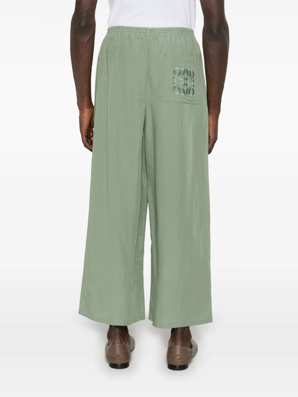LOEWE Broek met Anagram-patch Groen