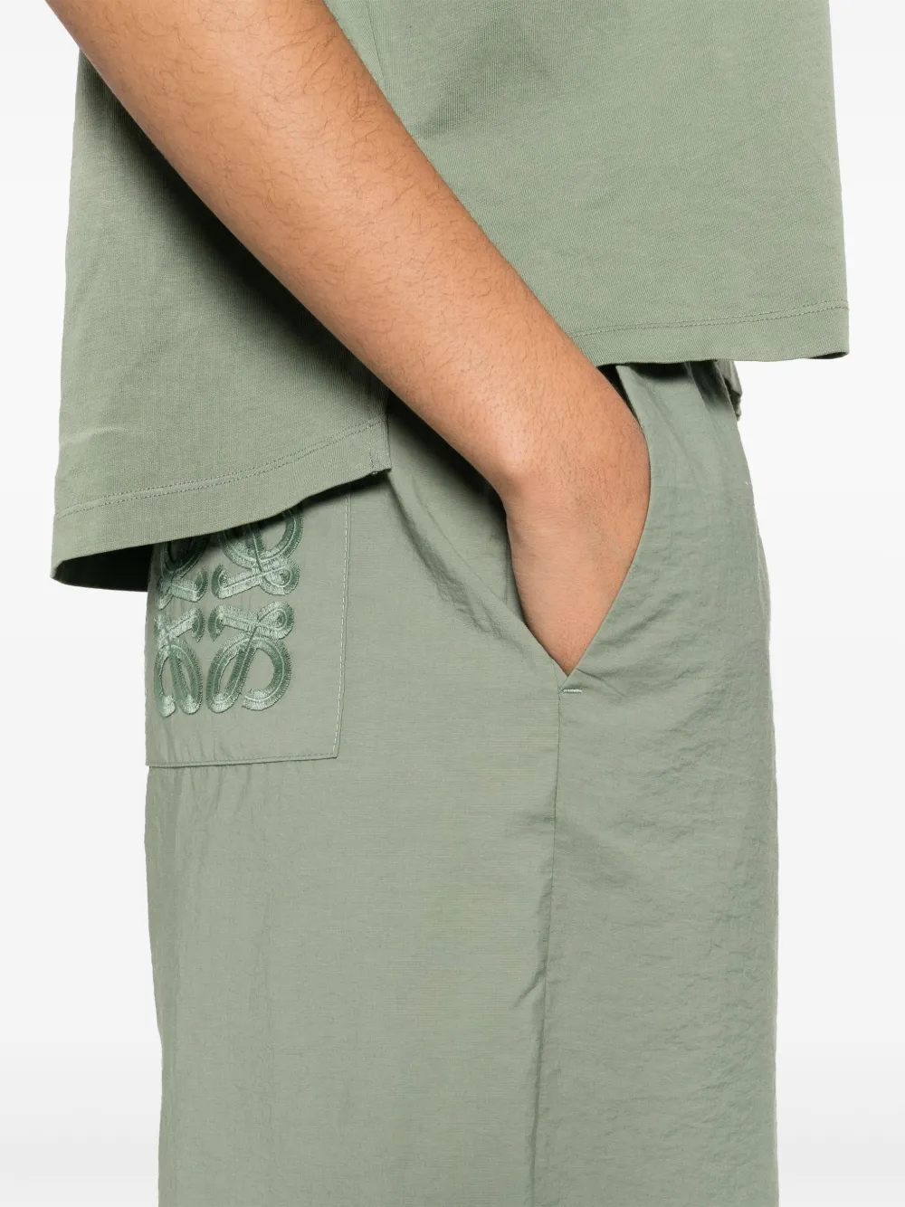 LOEWE Broek met Anagram-patroon Groen