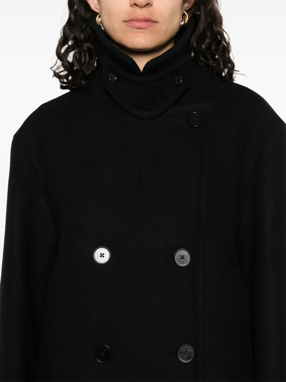 JIL SANDER+ Wollen jack Zwart