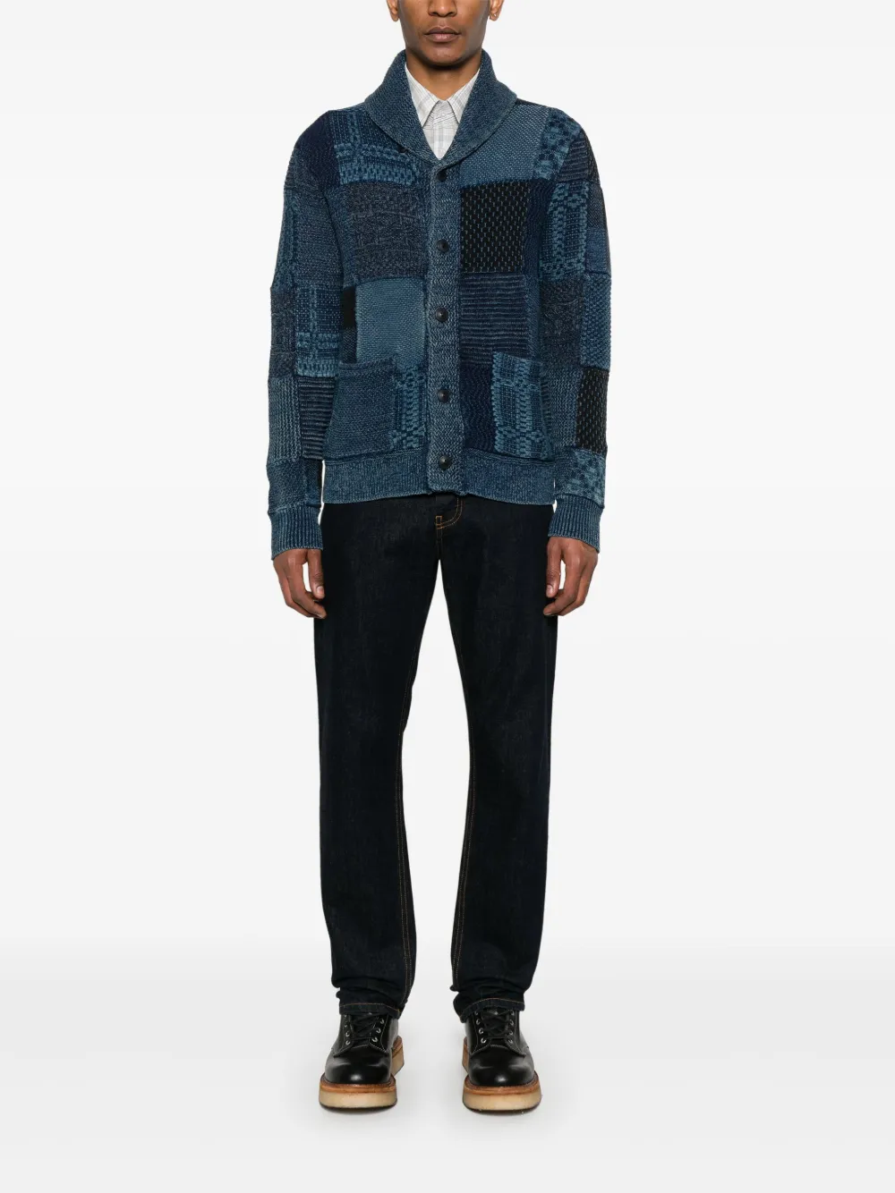 Ralph Lauren RRL Vest met patchwork Blauw