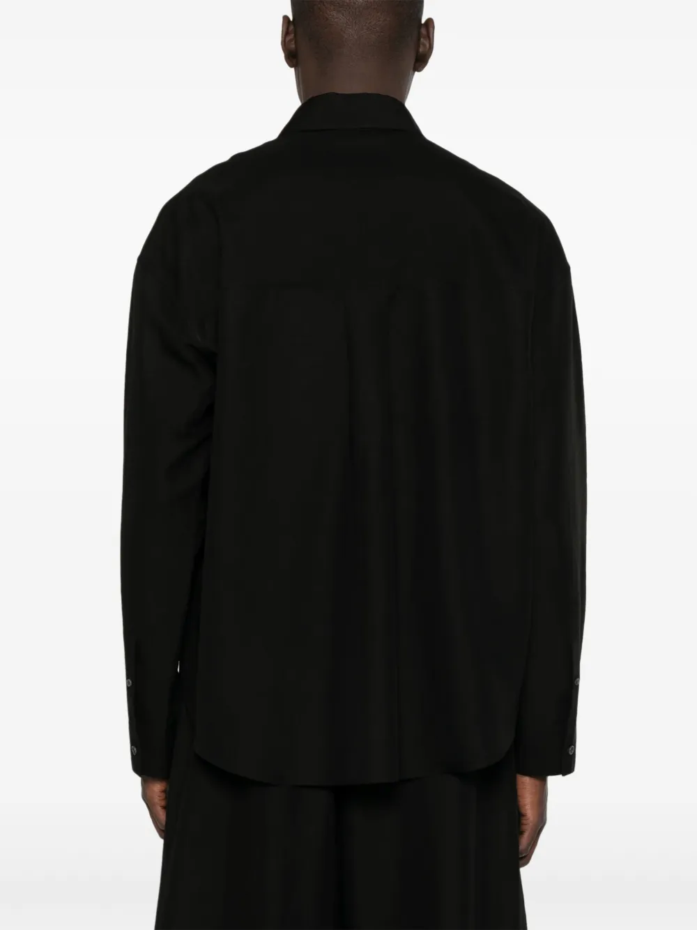 LOEWE Overhemd met Anagram-patch Zwart