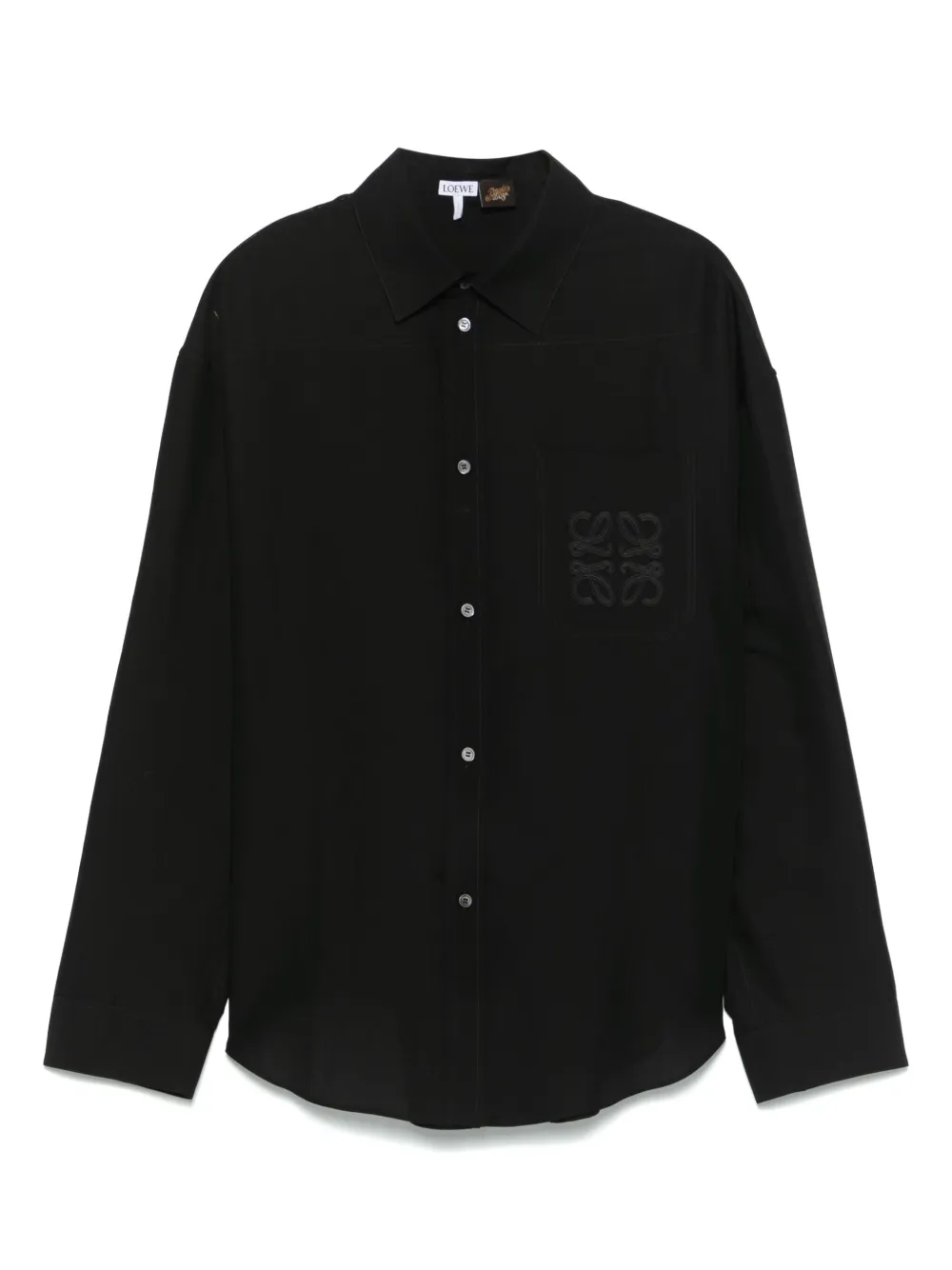 Anagram-patch shirt