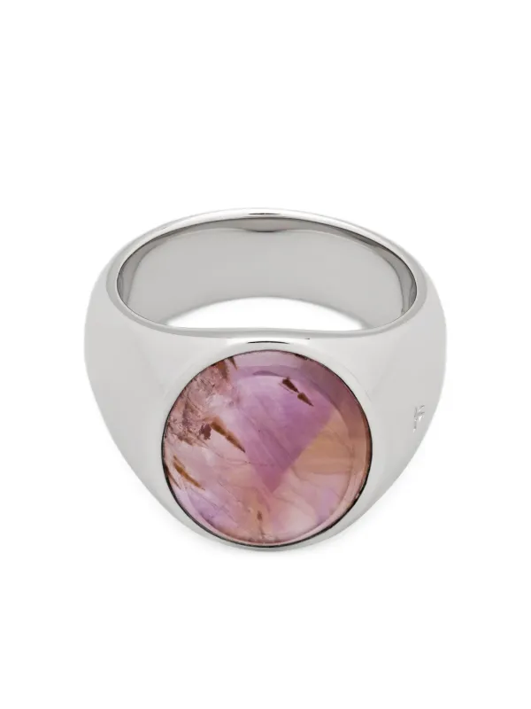 Tom Wood Oval Sakura Ring | Silver | FARFETCH AZ