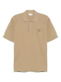 Maison Kitsuné Fox-motif polo shirt - Brown