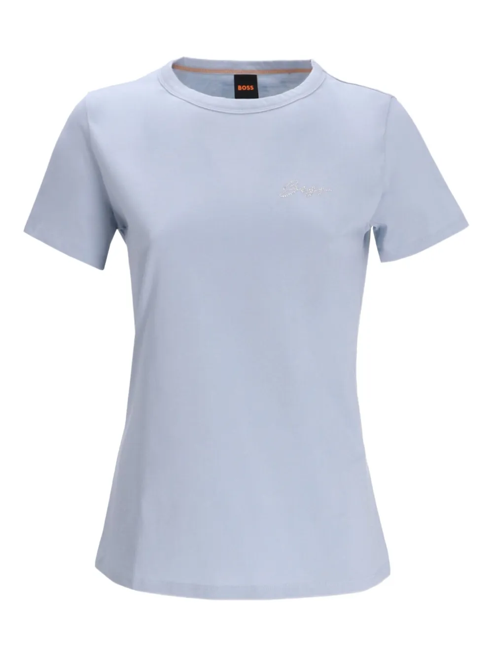 BOSS T-shirt met geborduurd logo 421 BLUE