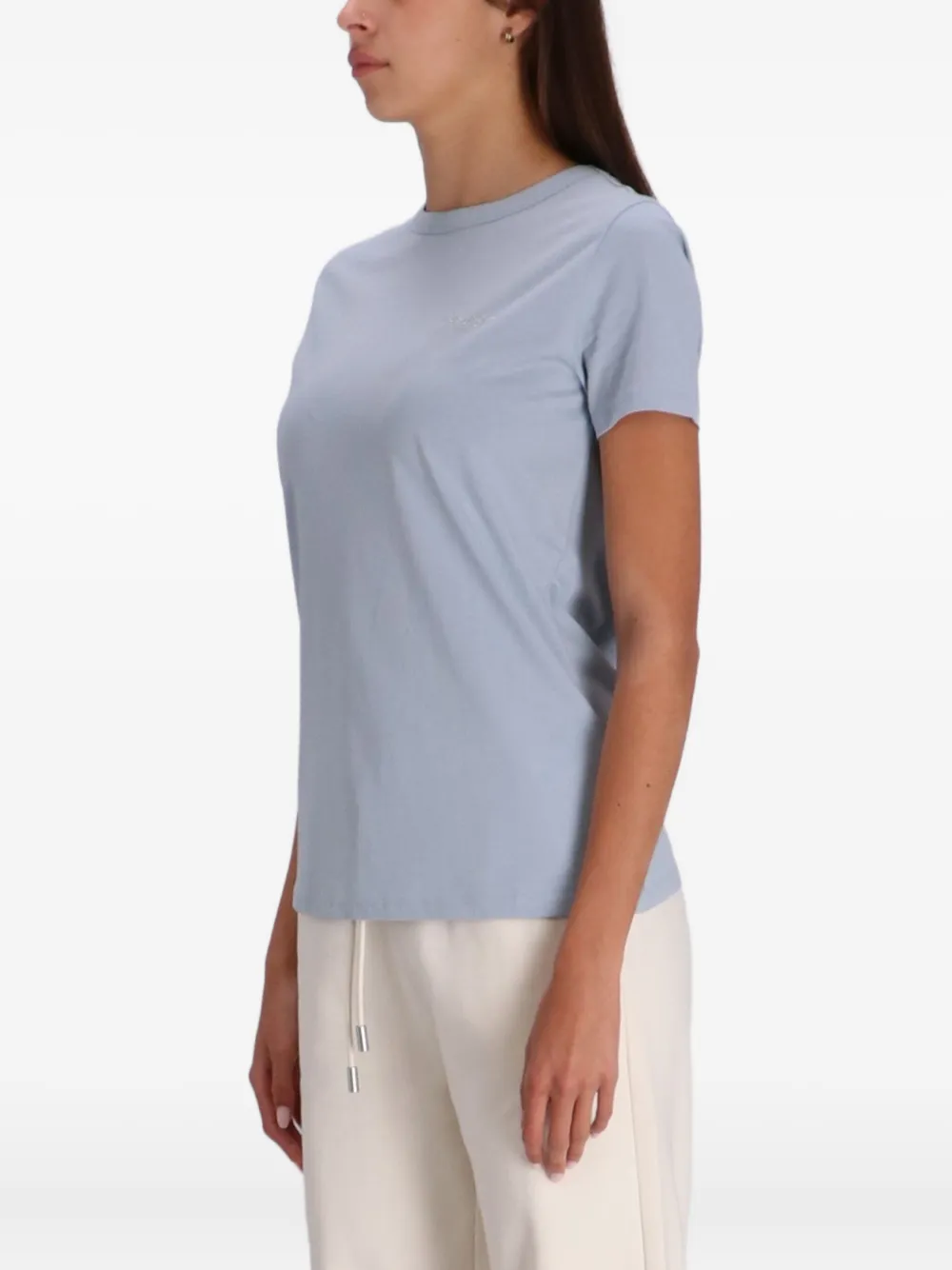BOSS T-shirt met geborduurd logo 421 BLUE