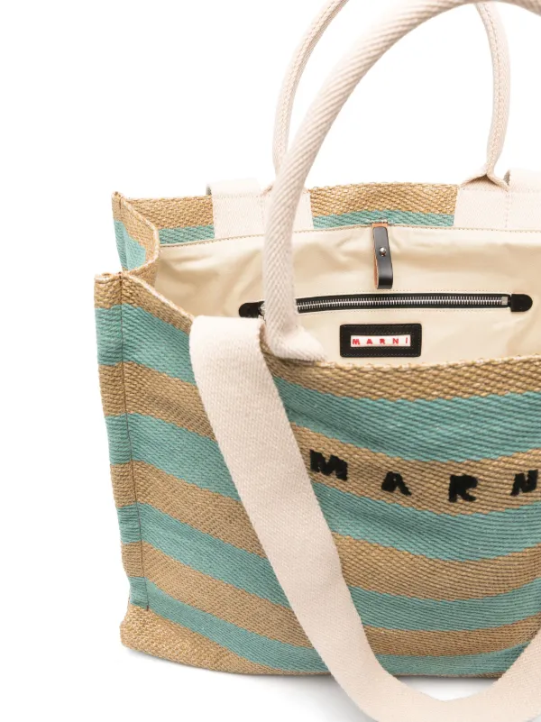 Marni Large Basket Tote Bag | Neutrals | FARFETCH CA