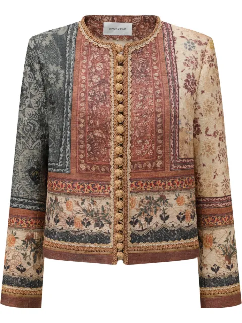 INTO THE EAST 抽象图案合身夹克