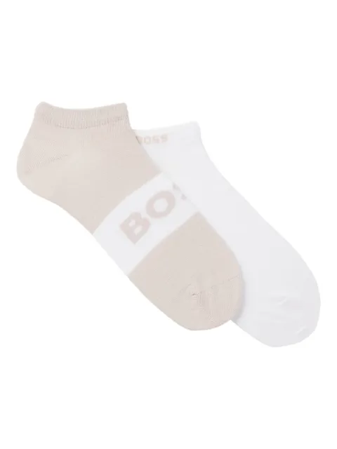 BOSS intarsia-logo knitted socks pack